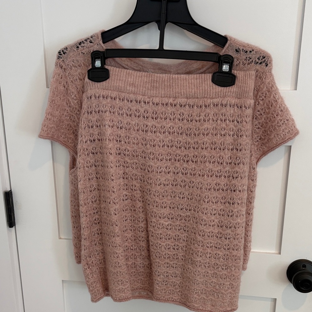 House of Harlow 1960 Blush Pink Knit Skirt Set